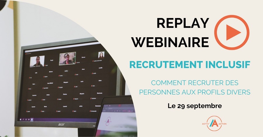 Bannière : Webinaire recrutement constructif et inclusif