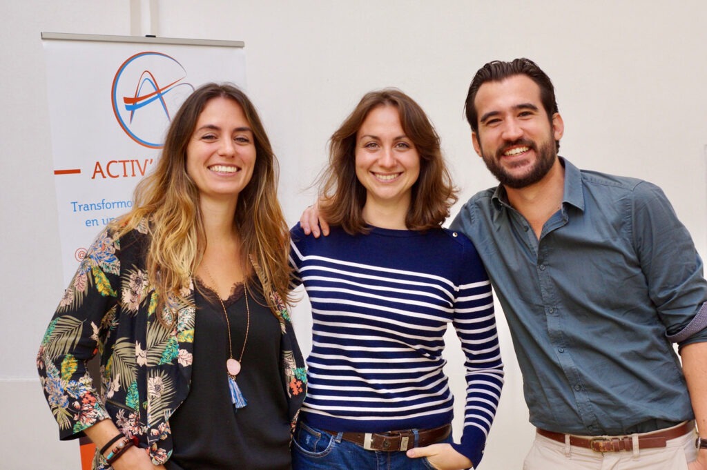 Les 3 cofondateurs (Pauline, Emilie, Fabien)